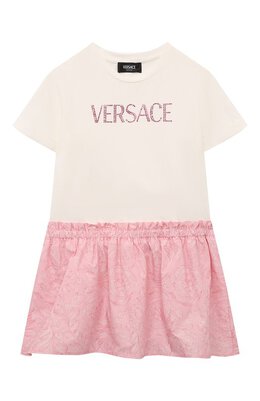 Versace: Хлопковое платье 