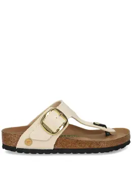 Birkenstock: Белые шлёпанцы  Gizeh