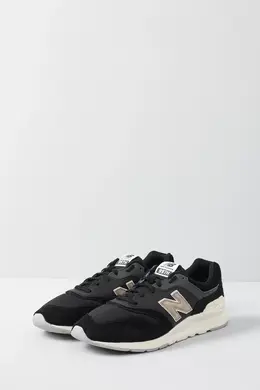 New Balance: Чёрные кроссовки 