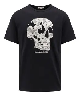 Alexander McQueen: Футболка  Skull с вышивкой