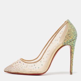 Christian Louboutin: Бежевые туфли 