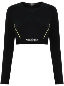 Versace: Чёрный топ 