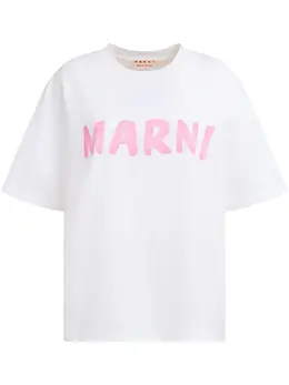 Marni: Белая футболка 