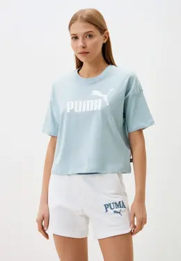 PUMA: Голубая футболка 