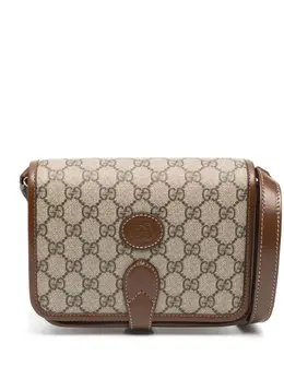 Gucci: Коричневая сумка  GG