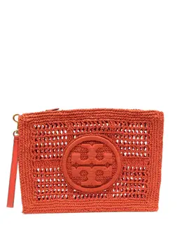 Tory Burch: Красный клатч Ella