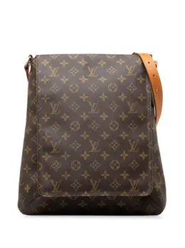 Louis Vuitton Pre-Owned: Коричневая сумка через плечо 