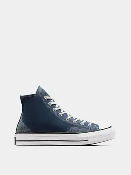 CONVERSE: Синие кеды  Chuck 70