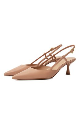 Gianvito Rossi: Бежевые туфли 