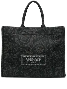 Versace: Сумка-шоппер  Barocco