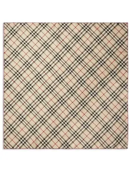 Burberry: Бежевый шарф 