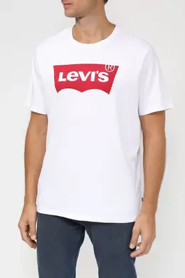 Levi's: Белая футболка 