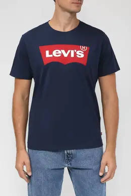 Levi's: Синяя футболка 