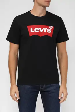 Levi's: Чёрная футболка 