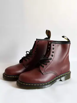 Dr. Martens: Бордовые ботинки  1460