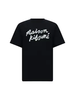 Maison Kitsuné: Чёрная футболка