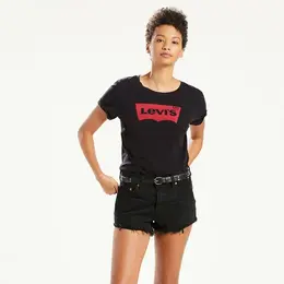 Levi's: Чёрная футболка  The Perfect Tee