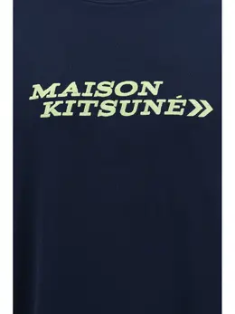 Maison Kitsuné: Синяя футболка 