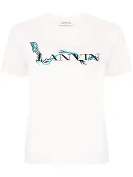 Lanvin: Розовая футболка 