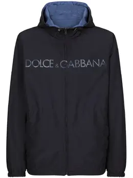 Dolce & Gabbana: Синий пуховик 