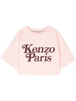 Kenzo: Розовая футболка 