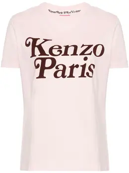 Kenzo: Розовая футболка 