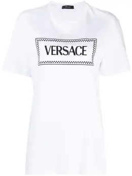 Versace: Белая футболка 