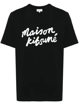 Maison Kitsuné: Белая футболка 