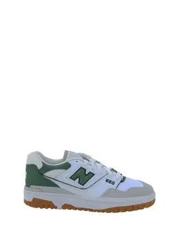 New Balance: Белые кроссовки  550