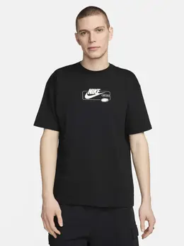 NIKE: Чёрная футболка  Sportswear