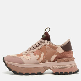 Valentino: Розовые кроссовки Rockrunner