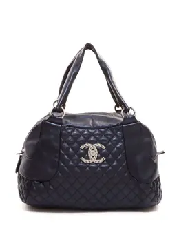 CHANEL Pre-Owned: Чёрная сумка-шоппер 