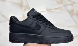 Nike: Чёрные кеды  Air Force 1 Low Stussy