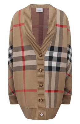 Burberry: Бежевый кардиган 
