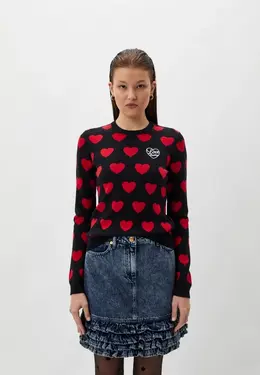 Love Moschino: Чёрный свитер 