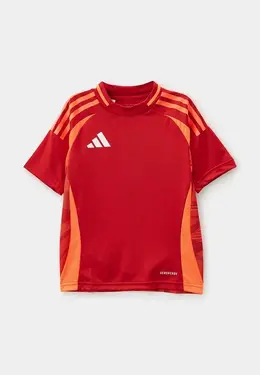 adidas: Красная футболка 