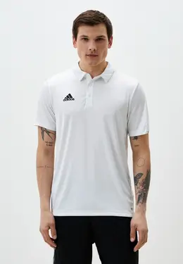 adidas: Белое поло 