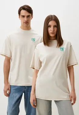 PUMA: Бежевая футболка 