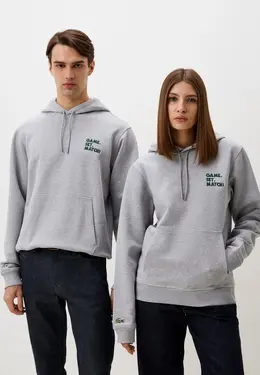 Lacoste: Серая толстовка 