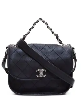 CHANEL Pre-Owned: Чёрная сумка 