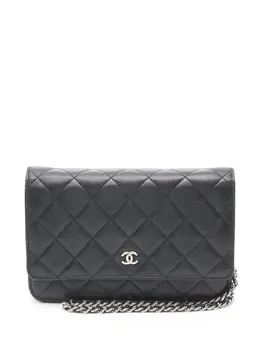 CHANEL Pre-Owned: Чёрный кошелёк 