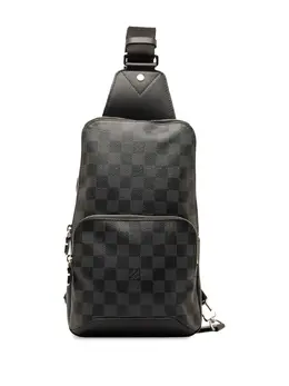 Louis Vuitton Pre-Owned: Чёрная сумка через плечо