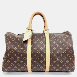 Louis Vuitton: Коричневая сумка  Keepall 45