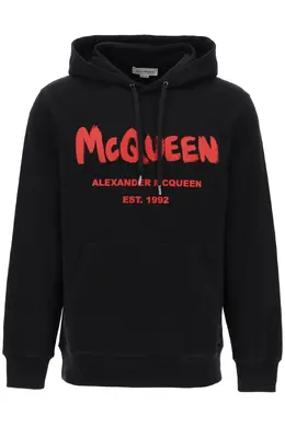 Alexander Mcqueen: Чёрная толстовка  Graffiti