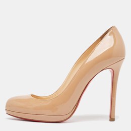 Christian Louboutin: Бежевые туфли 