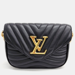 Louis Vuitton: Чёрная сумка  Pochette