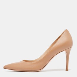 Gianvito Rossi: Бежевые туфли 