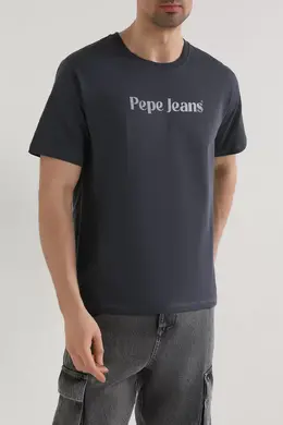 Pepe Jeans: Серая футболка 