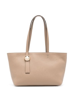 Furla: Бежевая сумка-шоппер 