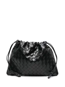 Bottega Veneta: Чёрный клатч